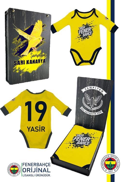 Orijinal Lisanslı Yaşa Fenerbahçe Bebek Body Zıbın Kişiye Özel Hediyelik