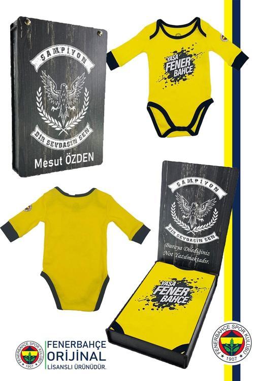 Orijinal Lisanslı Yaşa Fenerbahçe Bebek Body Zıbın Kişiye Özel Hediyelik