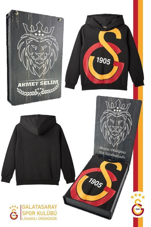 Orijinal Lisanslı Büyük Logo Çocuk Sweat Kişiye Özel Hediyelik Ahşap Kutu