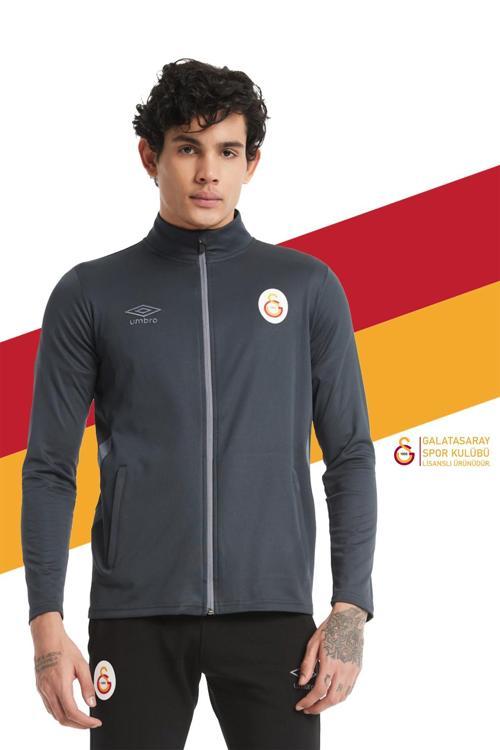 Orijinal Lisanslı Dik Yaka Fermuarlı Antrasit Sweat