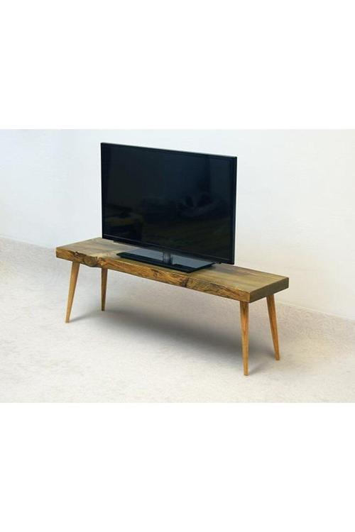 Doğal Ağaç Masif Kütük Tv Sehpası 200Cm