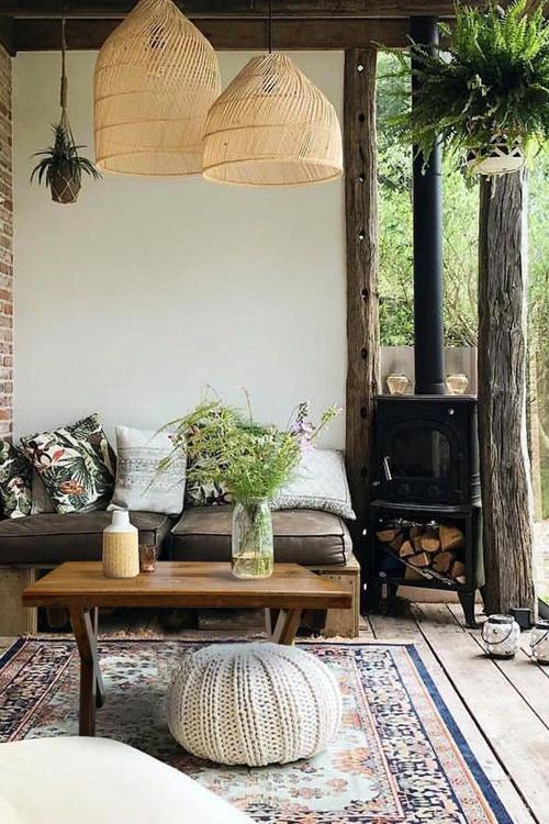 Orta Sehpa Ahşap Bahçe / Balkon Masası