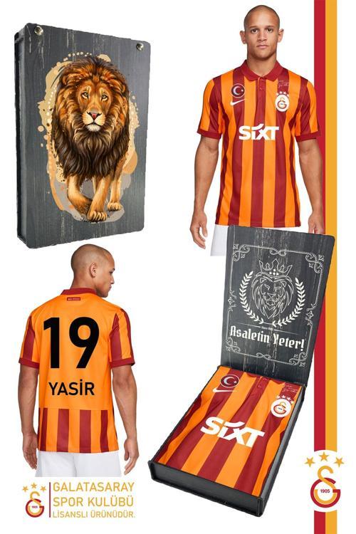Orijinal Lisanslı 100. Yıl Forma Gs Aslan Baskılı Hediyelik Ahşap Kutulu