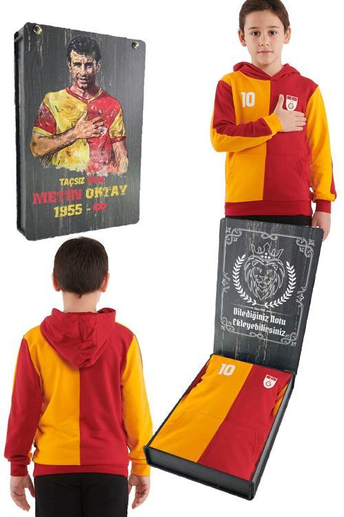 Orijinal Metin Oktay Kapüşonlu Çocuk Sweat  Kişiye Özel Ahşap Kutulu