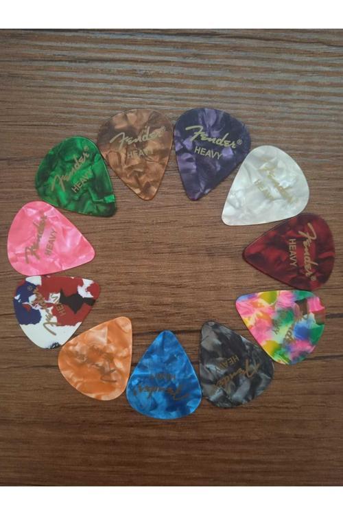 10 Adet Heavy Sedefli Gitar Penası