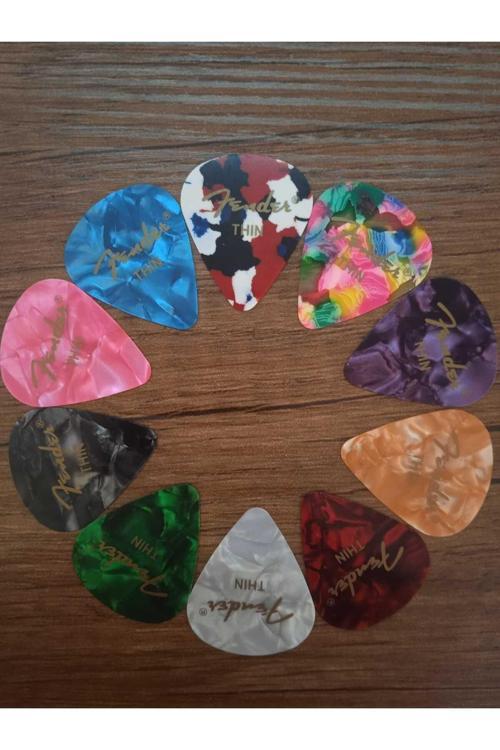 10 Adet Thin Sedefli Gitar Penası