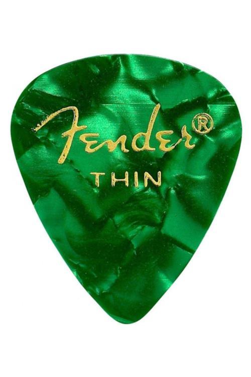 Premium Celluloid Picks Green Moto Thin 1 Adet Pena 351