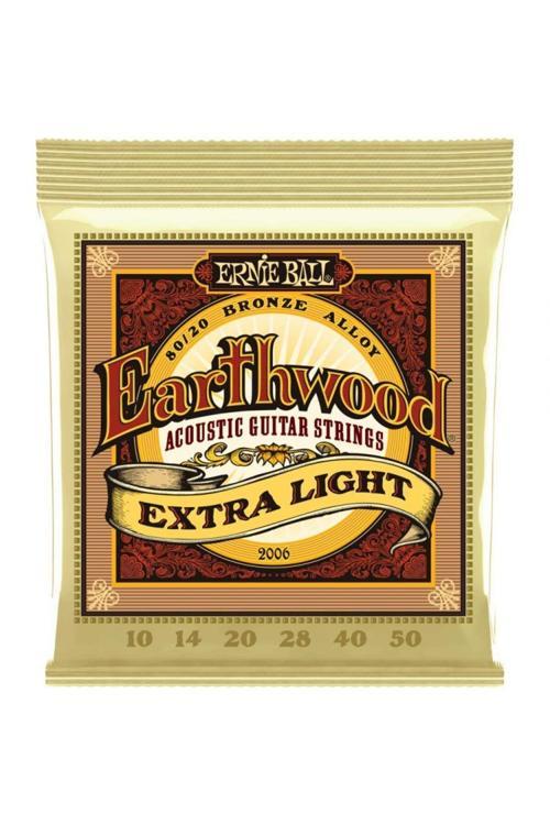 2006 Earthwood Extra Light Akustik Gitar Teli 10-50