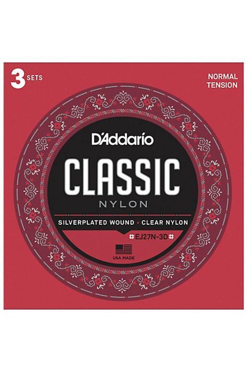 Ej27n-3d Klasik Gitar Tel Seti (4/4), 3lü Paket Classıc Guıtar, 3 Set Value Normal Tensıon