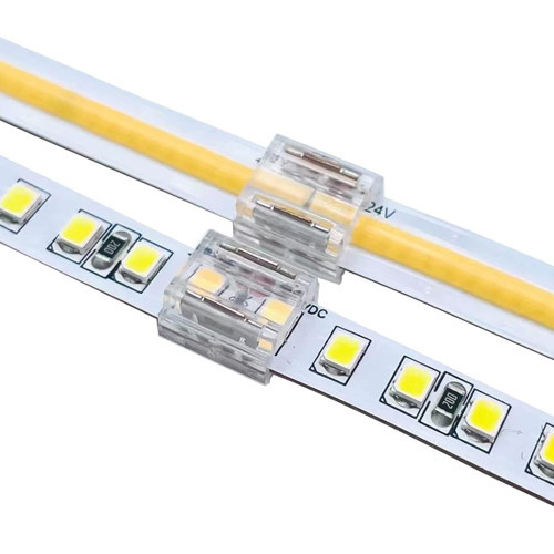 10MM ÇİFT UÇLU KONNEKTÖR - COB LED ŞERİT ARA KONNEKTÖRLERİ 2PİN BAĞLANTI (2818)