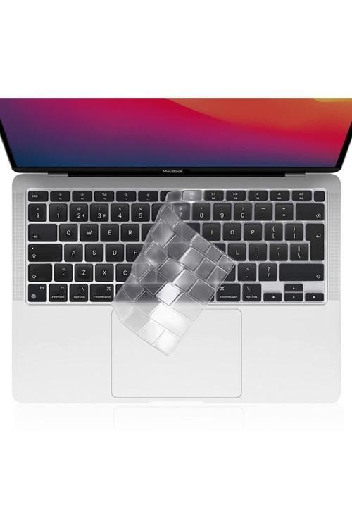 Macbook Pro 13 Inc 2020 M1 A2338 / A2251 / A2289 Ile Uyumlu Türkçe Q Klavye Silikon Koruyucu Kılıf