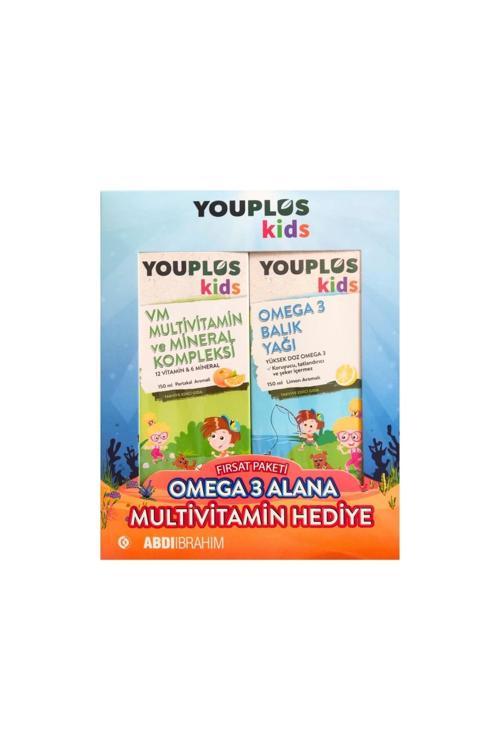 Kids Omega 3 Balık Yağı 150 ml + Kids VM 150 ml