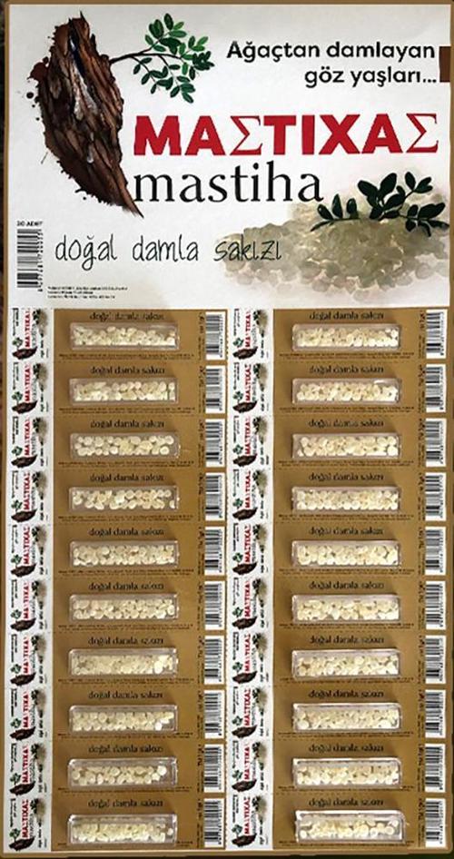 Doğal Damla Sakızı Kartela 20x1 G