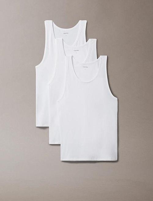 Erkek Beyaz 3'lü Paket Lounge Tank Atlet  LV00NB4184-100