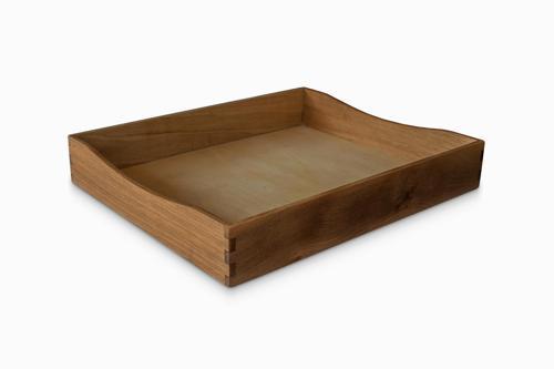 Dergi ve Evrak Kutusu - Ceviz & Huş Ağacı Kontraplak Taban - 34cm x 28cm x 5cm