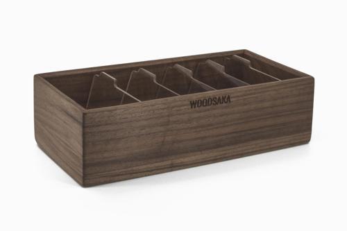 Gobi Kartvizit Organizer - Ceviz - 26cm x 10.4cm x 6cm