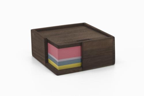 Not Kağıdı Kutusu - Ceviz - 10.5cm X 10.5cm X 4.5cm