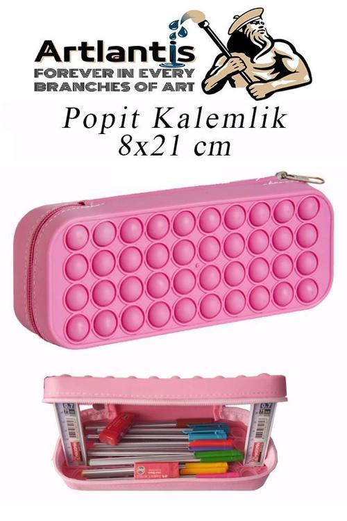 Silikon Popit Kalemlik 1 Adet Yumuşak Silikon Kalem Kutusu Eğlenceli Papit Hediyelik Kalemlik
