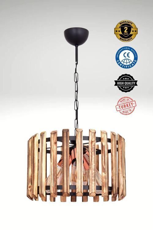 Çit 3'lü Avize Aydınlatma - 38 cm Genişlik, 70 cm Yükseklik, Modern ve Şık Tasarım