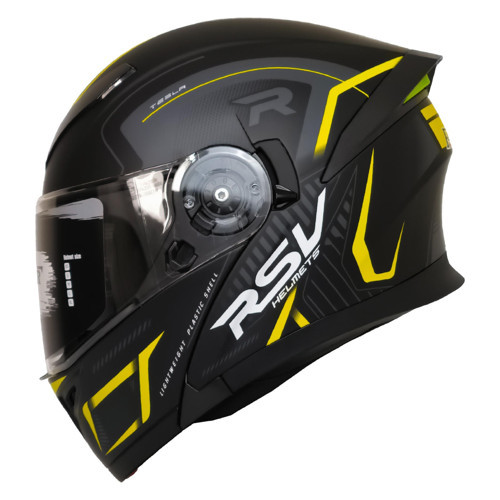 Motosiklet Çene Açılır Kask Ece 22.06 Sertifika Güneş Vizörü Motor Kaskı Duncan Yellow