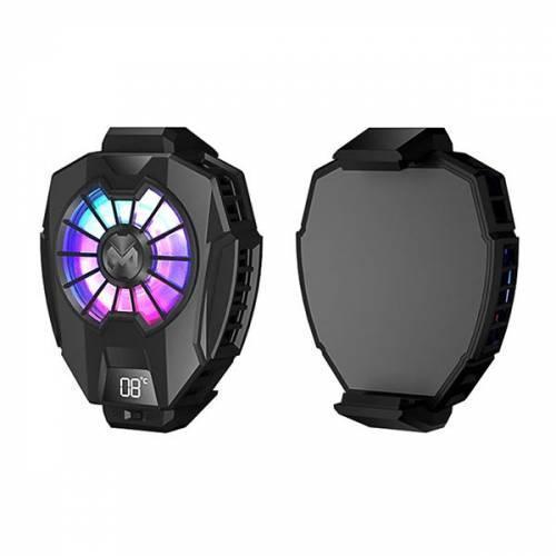 RGB Led Işıklı Telefon Isı Göstergeli Telefon Soğutucu Fanı, Ultra Sessiz Soğutucu