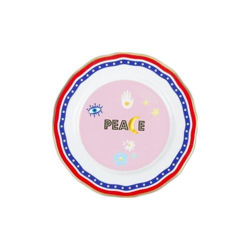 Mamma Mia Peace Yazılı Tabak 22 Cm