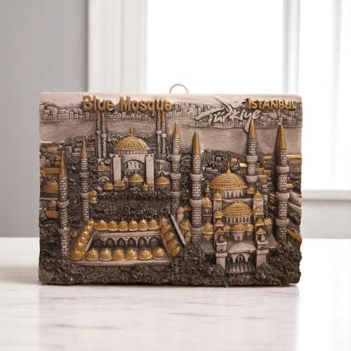 Blue Mosque Polyester Duvar Süsü