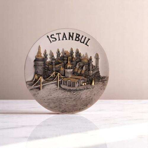 İstanbul Seramik Tabak Duvar Masa Süsü Dekor 18 CM