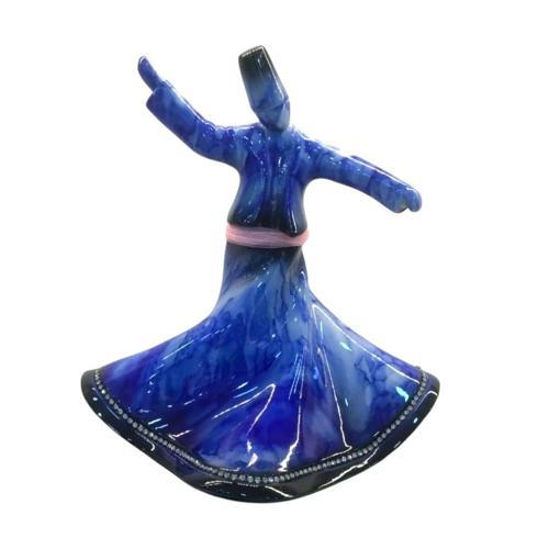  Seramik Dekoratif Semazen Biblo 22 CM Mavi
