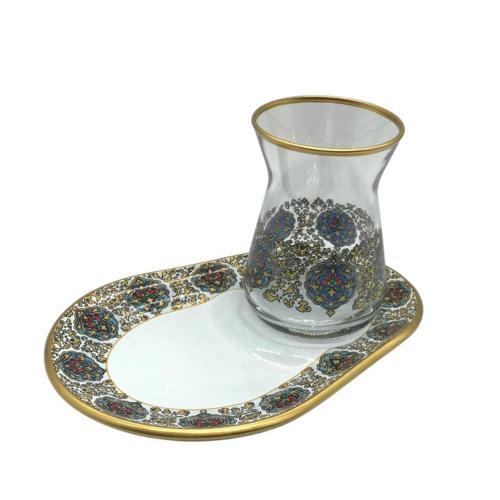 Desenli 2 Kişilik Sunum Çay Seti