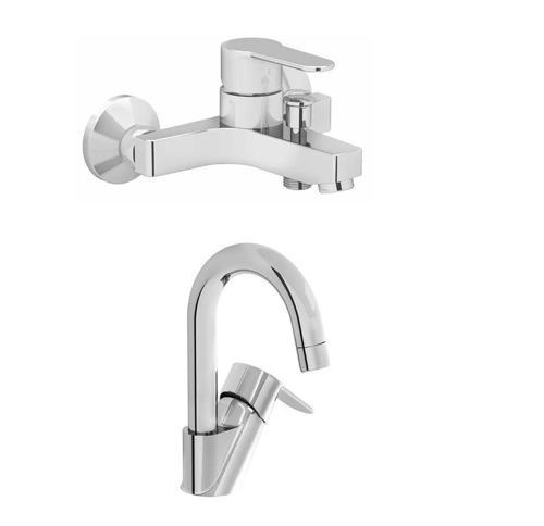 Win S Banyo Bataryası + Kuğu Lavabo Bataryası Set