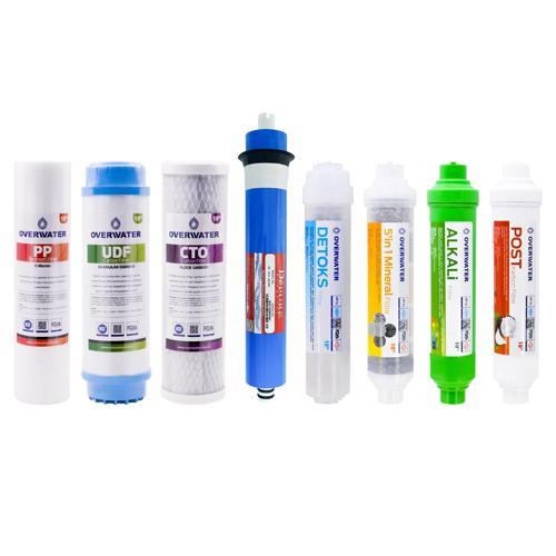Açık Kasa Su Arıtma Cihazı 8 Li Filtresi Seti 12 Aşamalı Özel Sarım Membran Filtre