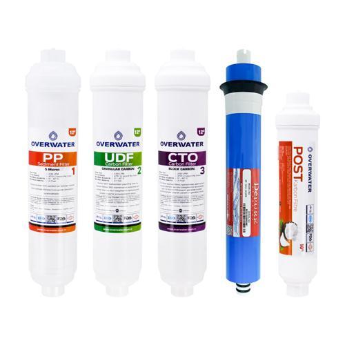 Kapalı Kasa Su Arıtma Cihazı 5 Li Inline Filtresi Seti 5 Aşamalı Özel Sarım Membran Filtre