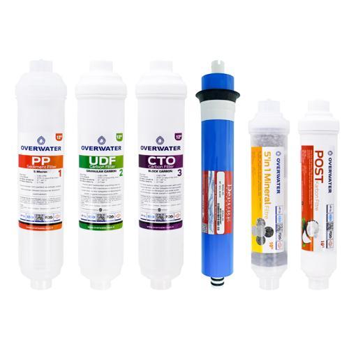 Kapalı Kasa Su Arıtma Cihazı 6 Lı Inline Filtresi Seti 10 Aşamalı Özel Sarım Membran Filtre