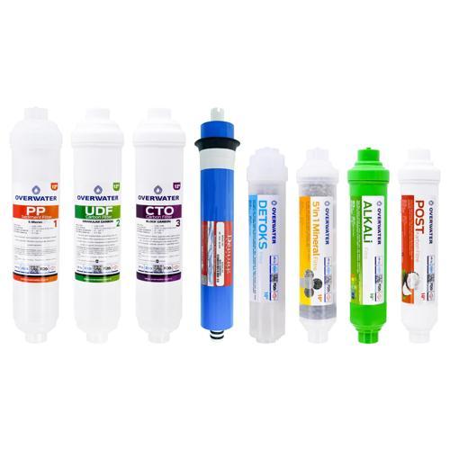 Kapalı Kasa Su Arıtma Cihazı 8 Li Inline Filtresi Seti 12 Aşamalı Özel Sarım Membran Filtre