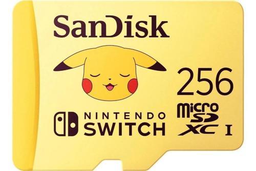 SanDisk Nintendo Switch Pokémon 256GB 100MB/s microSDXC Lisanslı Hafıza Kartı SDSQXAO-256G-GN6ZK