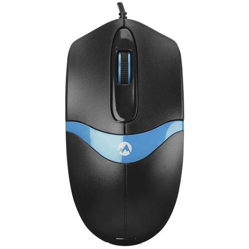 SM-220 Usb Siyah-Mavi 1200dpi 3D Optik Kablolu Mouse
