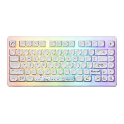 x Cinnamoroll ACR TOP75B Özel Seri V3 Piano Pro Switch RGB Kablosuz Hotswap Mekanik Gaming Klavye