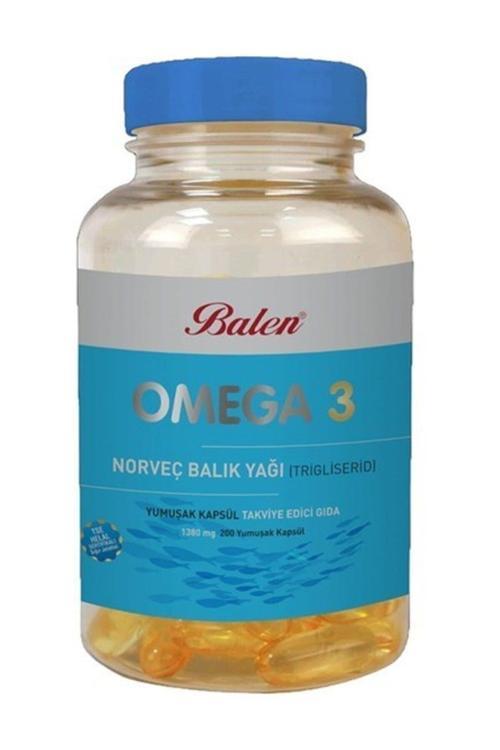 Omega 3 Norveç Balık Yağı 1380 Mg 200 Kapsül (Trigliserid Form)