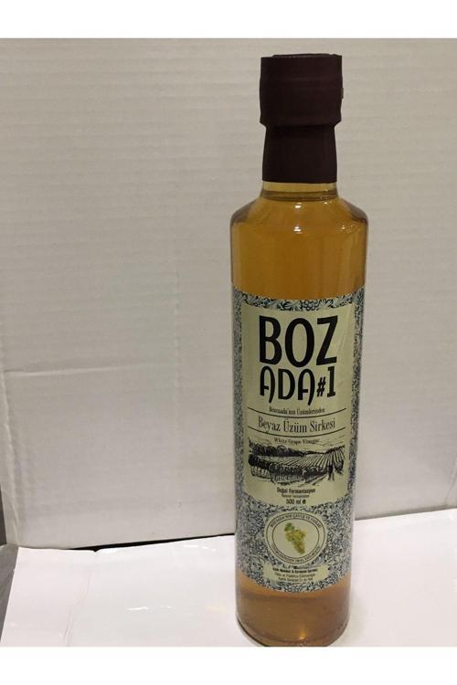 Doğal Bozcaada Beyaz Üzüm Sirkesi 500 Ml Cam Şise