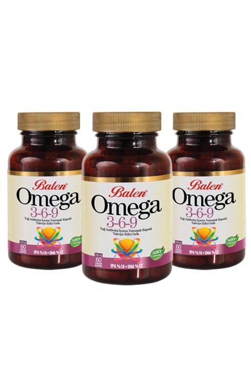 Omega 3,6,9 Yumuşak Kapsül - 60 Kapsül - 3 Kapsül
