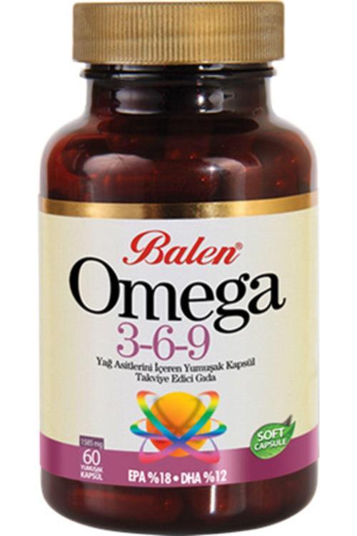 Omega 3-6-9 Yağ Asitleri Içeren Yumuşak Kapsül 1585Mg*100