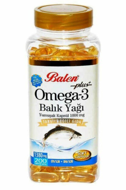 Omega-3 Plus+ Balık Yağı 200 Kapsül