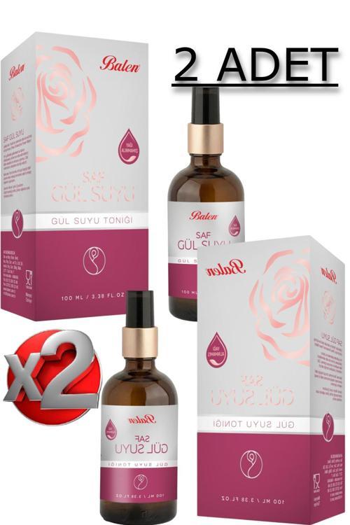 2 Adet Saf Gül Suyu 100 Ml