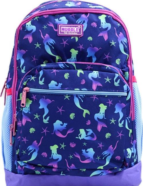 4 Bölmeli Mermaid Mor Okul Sırt Çantası(MU-0266)