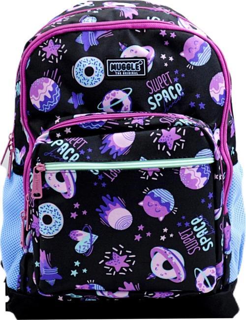 4 Bölmeli Ot-Sweet Space Siyah Okul Sırt Çantası (MU-0228)