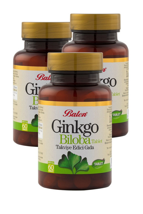 Ginkgo Biloba Tableti 60 X 600 Mg 3 Kutu