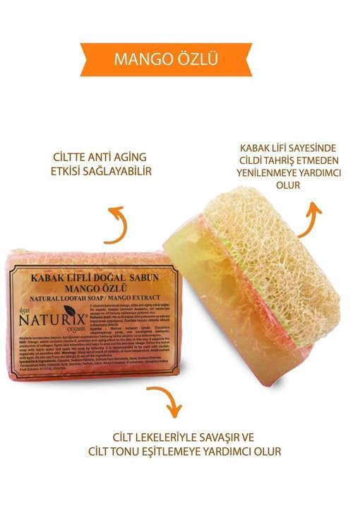 Kabak Lifli Mango Özlü Sabun 130 Gr | Nemlendirici Ve C Vitaminli Peeling Etkili Sabun