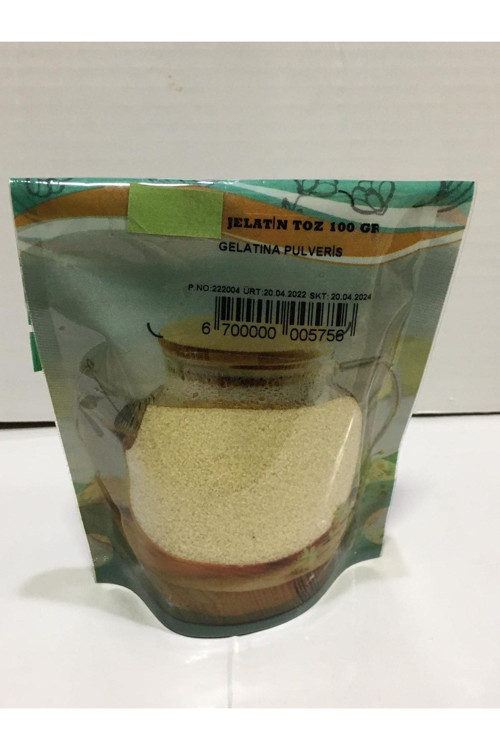 %100 Jelatin Toz 100 Gr