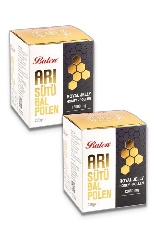 Arı Sütü Bal Polen Süper Doz (12000 Mg) 230 Gr 2 Adet